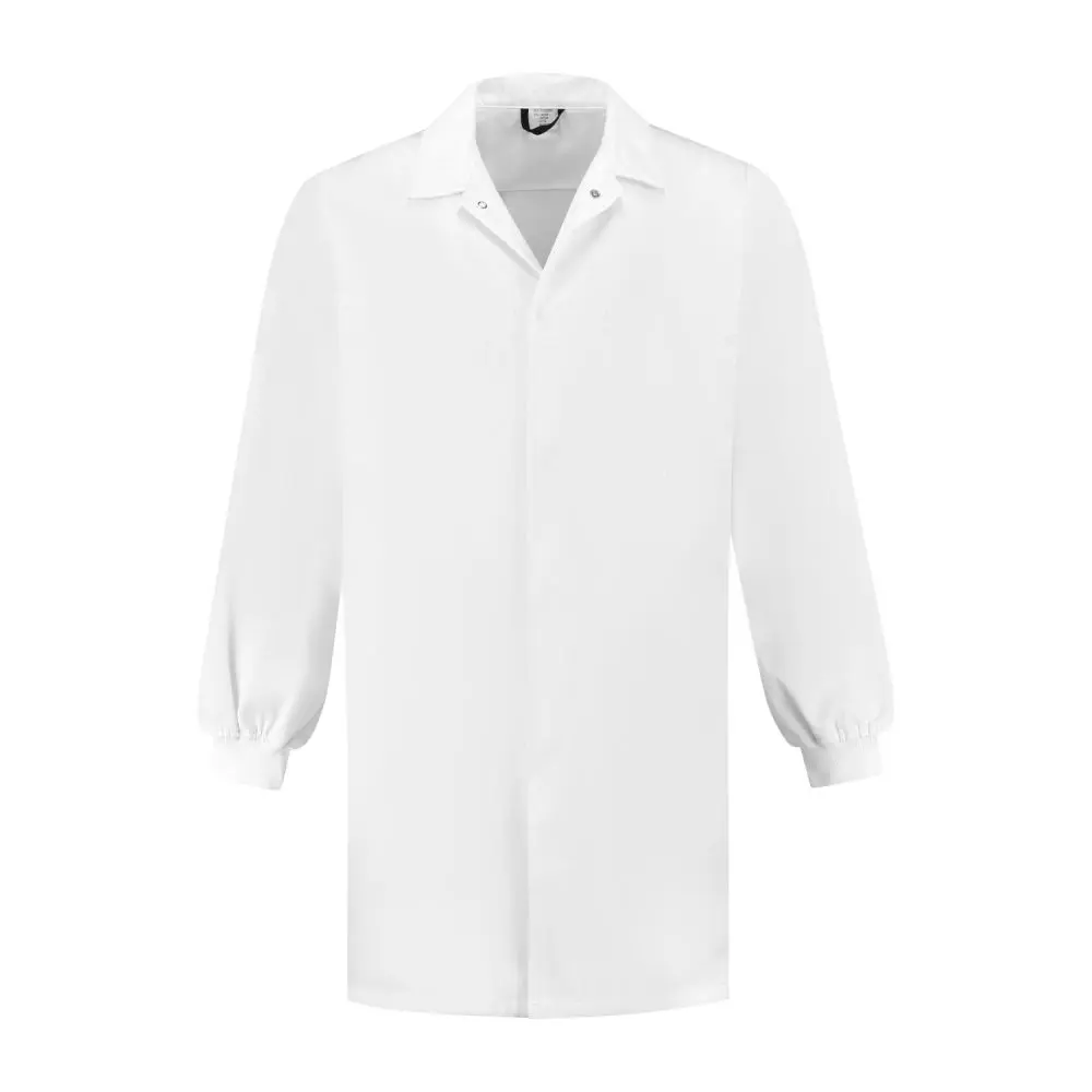 FKJSM6535 Hygiene Kittel Polyester / Baumwolle mit Strickbündchen