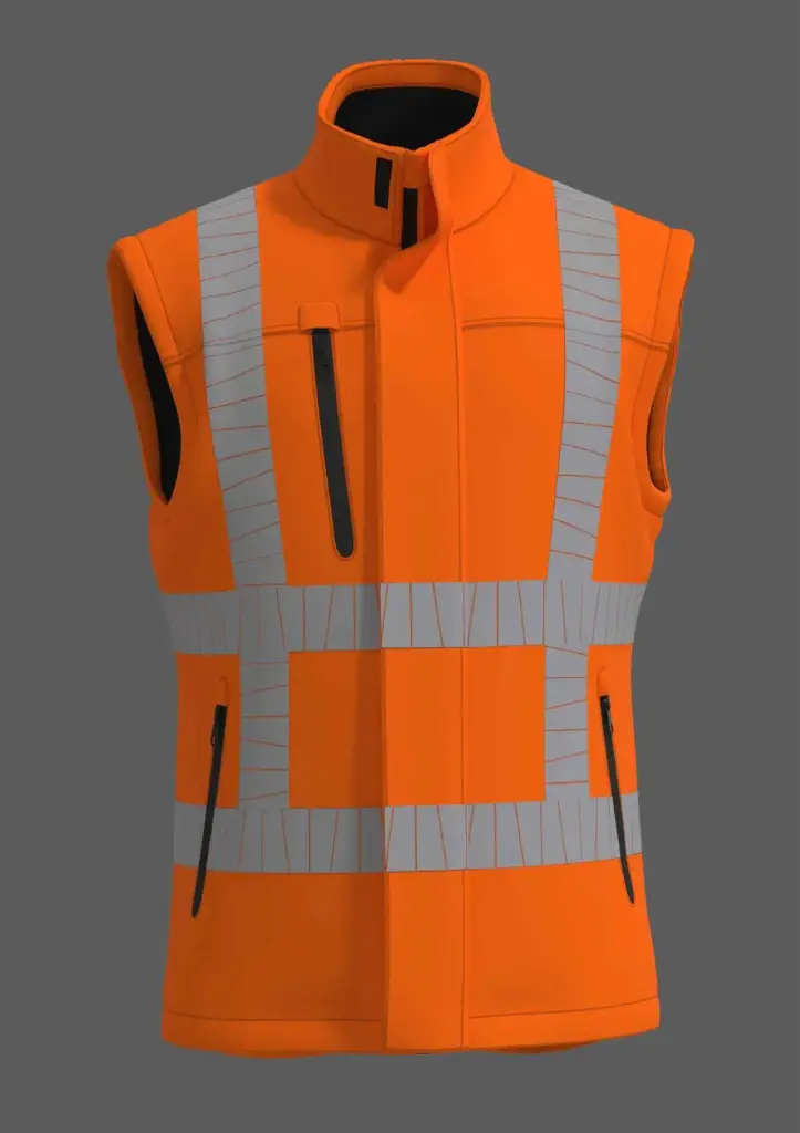 BWRWS100 Warnschutz Softshell Bodywarmer